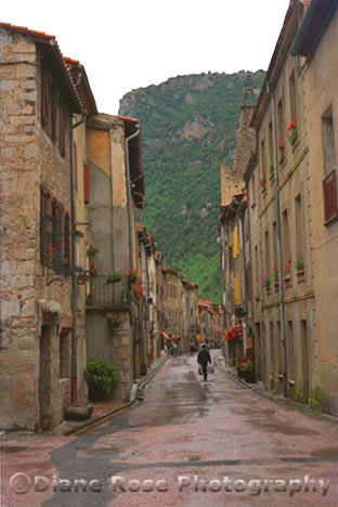 travel image of street scene, french pyrnes, France, Europe by Diane Rose Photographs